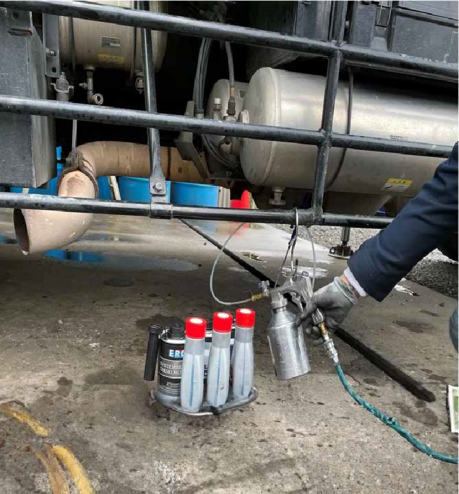 Air pressure cleaning